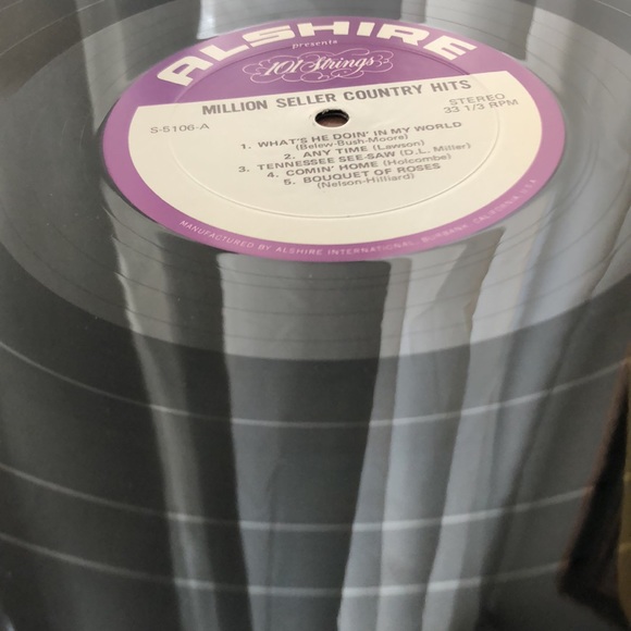 101 Strings Million Seller Country Hits Vinyl Lp '72 - Picture 5 of 9